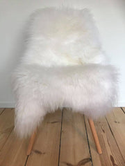 Islandsk lammeskind - lang og hvid pels