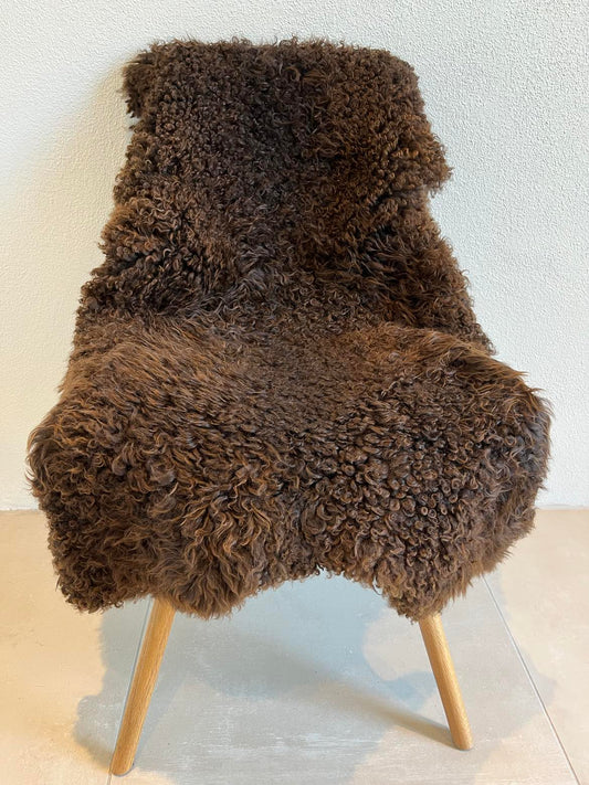 Gotlandsk lammeskind i de flotteste brune farver
