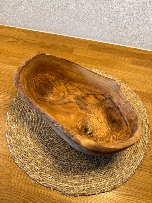 Skål af oliventræ 30x17cm