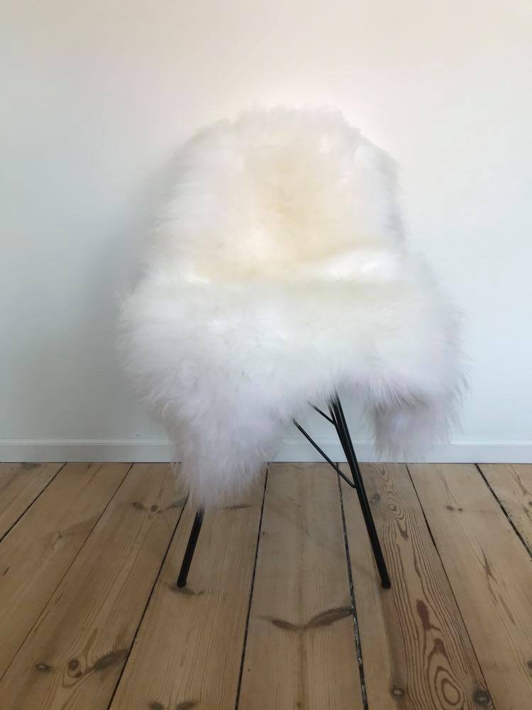 Islandsk lammeskind - lang og hvid pels