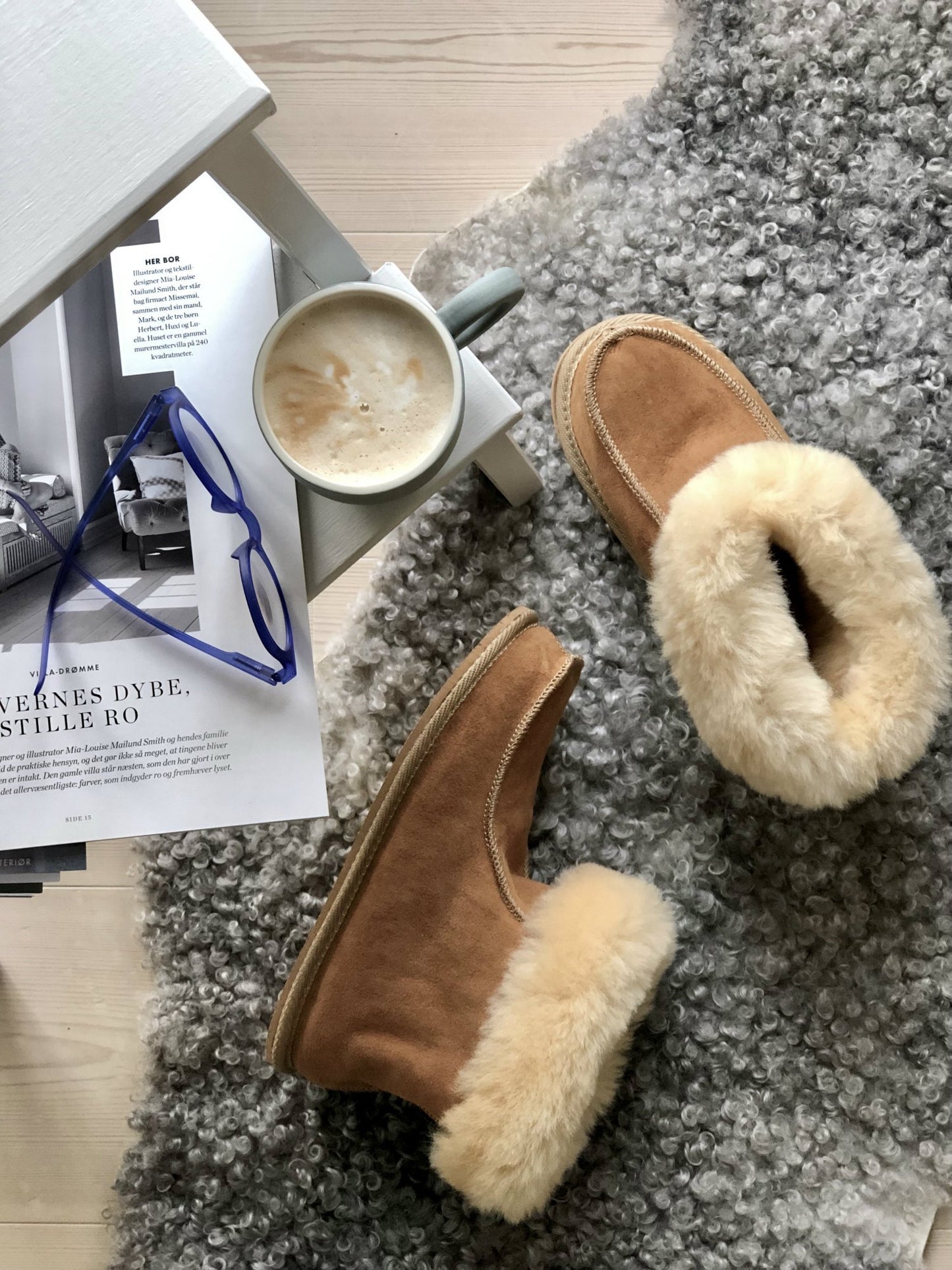 Rulamshjemmesko - 100% lammeskind - RumRum