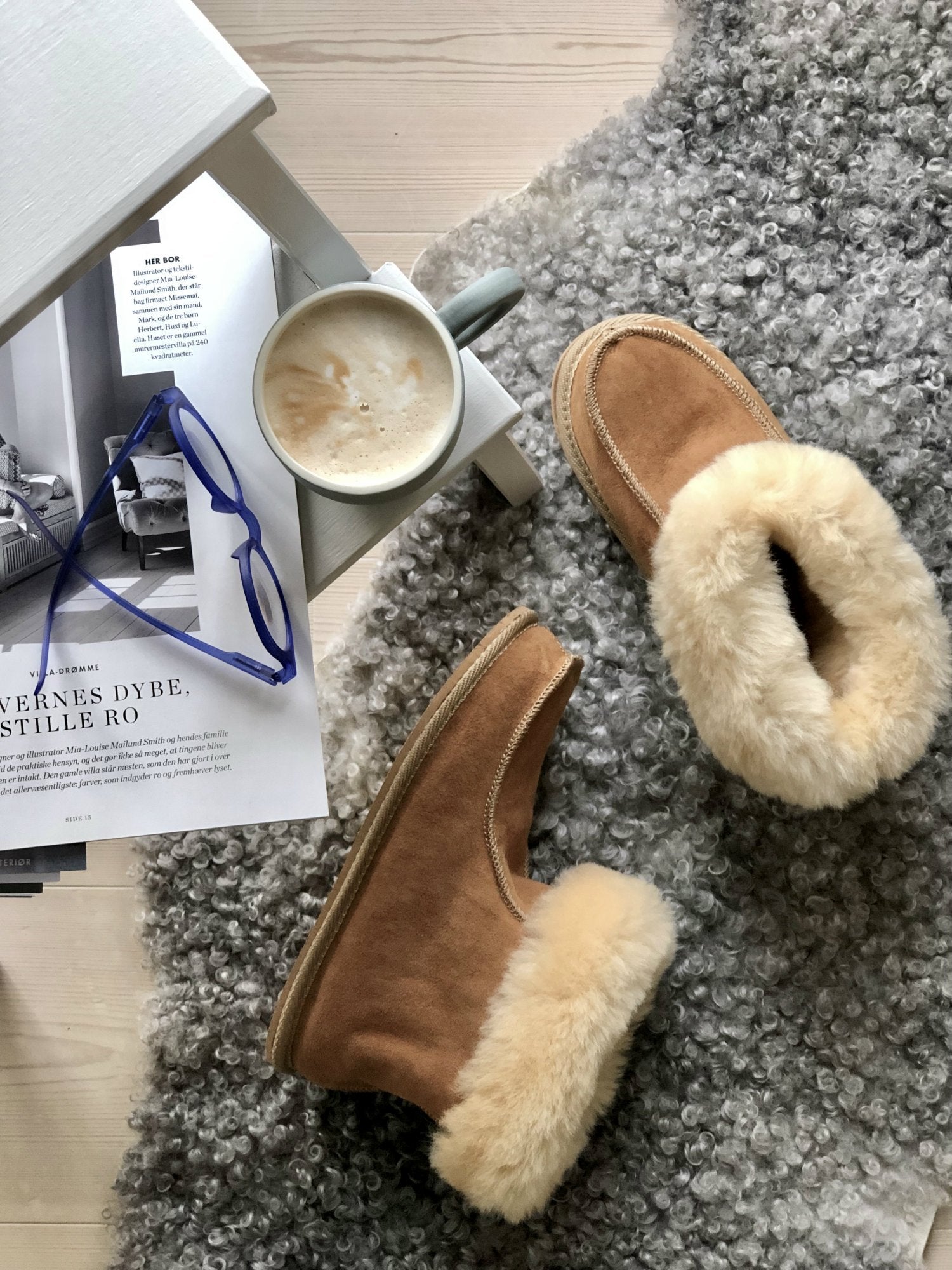 Rulamshjemmesko - 100% lammeskind - RumRum